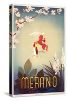 Travel Poster for Merano-null-Stretched Canvas