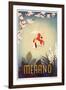 Travel Poster for Merano-null-Framed Art Print