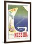 Travel Poster for Messina-null-Framed Art Print