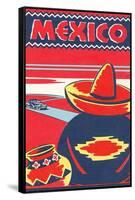 Travel Poster for Mexico-null-Framed Stretched Canvas
