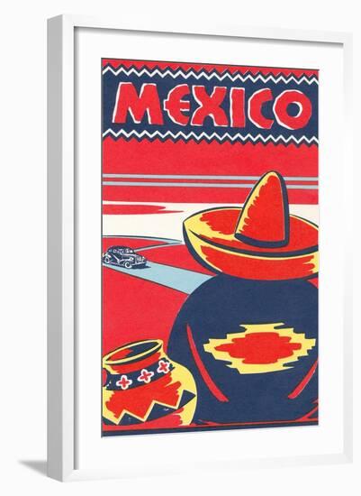 Travel Poster for Mexico-null-Framed Art Print