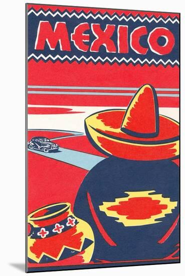 Travel Poster for Mexico-null-Mounted Art Print