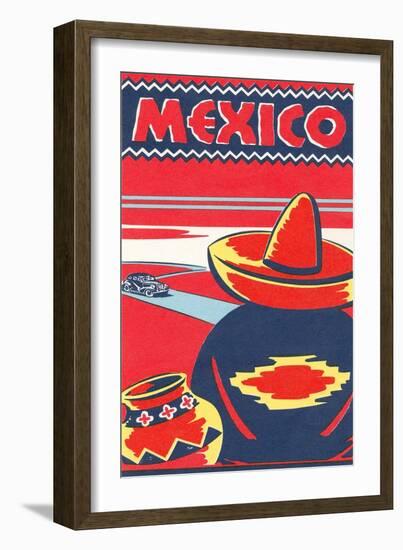 Travel Poster for Mexico-null-Framed Art Print