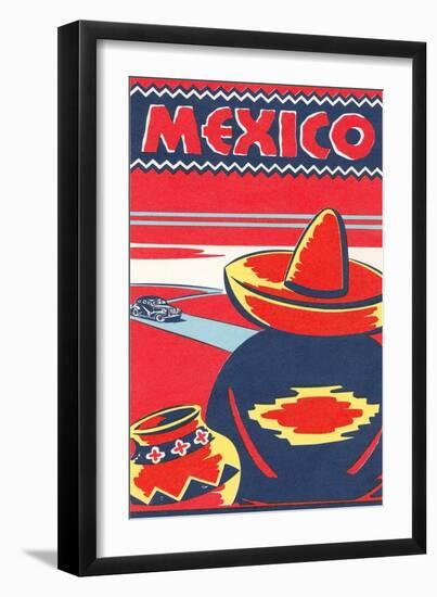 Travel Poster for Mexico-null-Framed Art Print