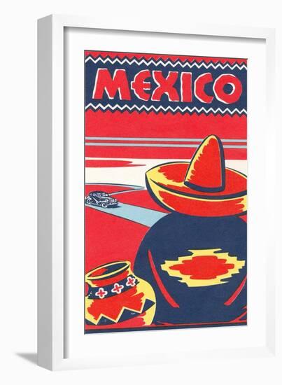 Travel Poster for Mexico-null-Framed Art Print