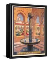 Travel Poster for Monreale-null-Framed Stretched Canvas