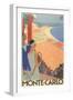 Travel Poster for Monte Carlo-null-Framed Art Print