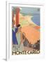 Travel Poster for Monte Carlo-null-Framed Art Print