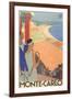 Travel Poster for Monte Carlo-null-Framed Art Print