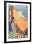 Travel Poster for Monte Carlo-null-Framed Art Print