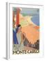 Travel Poster for Monte Carlo-null-Framed Art Print