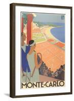 Travel Poster for Monte Carlo-null-Framed Art Print