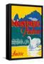 Travel Poster for Montreux, Switzerland-null-Framed Stretched Canvas