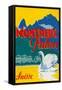 Travel Poster for Montreux, Switzerland-null-Framed Stretched Canvas