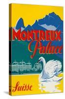 Travel Poster for Montreux, Switzerland-null-Stretched Canvas