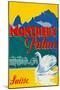 Travel Poster for Montreux, Switzerland-null-Mounted Art Print