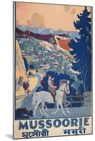 Travel Poster for Mussoorie, India-null-Mounted Art Print