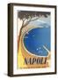 Travel Poster for Naples-null-Framed Premium Giclee Print