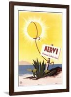 Travel Poster for Nervi-null-Framed Art Print