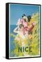 Travel Poster for Nice, France-null-Framed Stretched Canvas