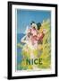 Travel Poster for Nice, France-null-Framed Art Print