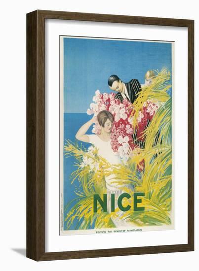 Travel Poster for Nice, France-null-Framed Art Print