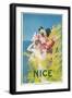 Travel Poster for Nice, France-null-Framed Art Print