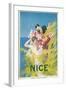 Travel Poster for Nice, France-null-Framed Art Print