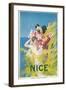 Travel Poster for Nice, France-null-Framed Art Print