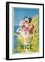 Travel Poster for Nice, France-null-Framed Art Print