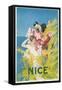 Travel Poster for Nice, France-null-Framed Stretched Canvas