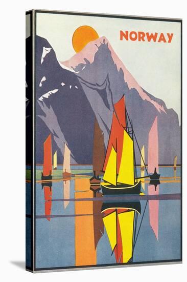 Travel Poster for Norway-null-Stretched Canvas