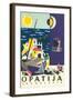 Travel Poster for Opatija, Yugoslavia-null-Framed Art Print