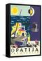 Travel Poster for Opatija, Yugoslavia-null-Framed Stretched Canvas