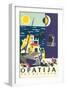 Travel Poster for Opatija, Yugoslavia-null-Framed Art Print