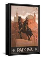 Travel Poster for Padua-null-Framed Stretched Canvas