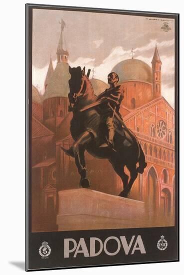 Travel Poster for Padua-null-Mounted Art Print