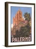 Travel Poster for Palermo-null-Framed Art Print