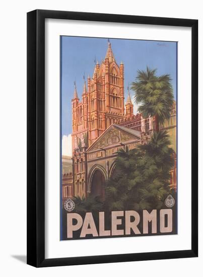 Travel Poster for Palermo-null-Framed Art Print