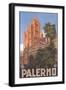 Travel Poster for Palermo-null-Framed Art Print