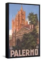 Travel Poster for Palermo-null-Framed Stretched Canvas