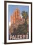 Travel Poster for Palermo-null-Framed Art Print