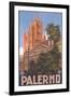 Travel Poster for Palermo-null-Framed Art Print