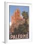 Travel Poster for Palermo-null-Framed Art Print