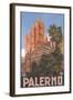 Travel Poster for Palermo-null-Framed Art Print