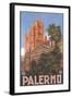 Travel Poster for Palermo-null-Framed Art Print