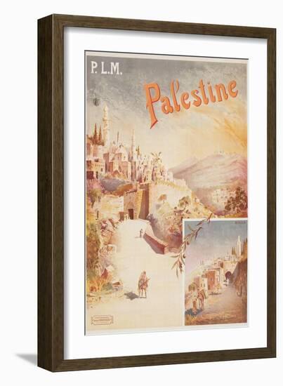Travel Poster for Palestine-null-Framed Art Print