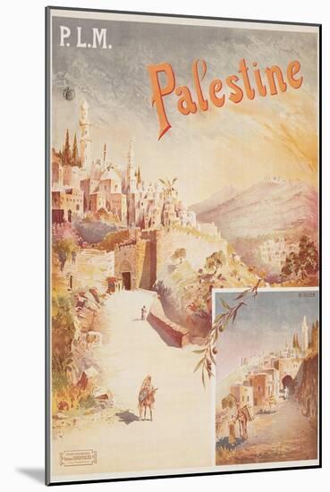 Travel Poster for Palestine-null-Mounted Art Print