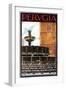 Travel Poster for Perugia-null-Framed Art Print