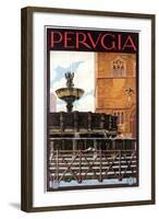 Travel Poster for Perugia-null-Framed Art Print